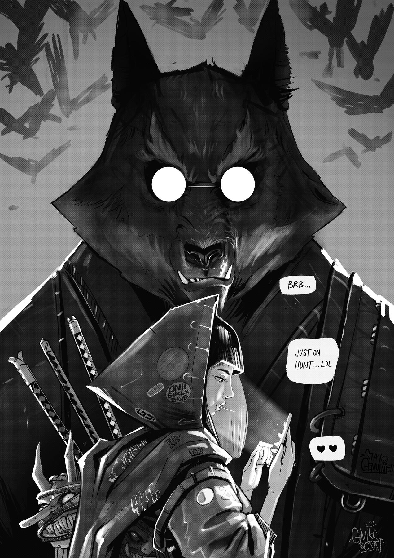 Digital character artwork by Gimiks Born (Johnny Radford)