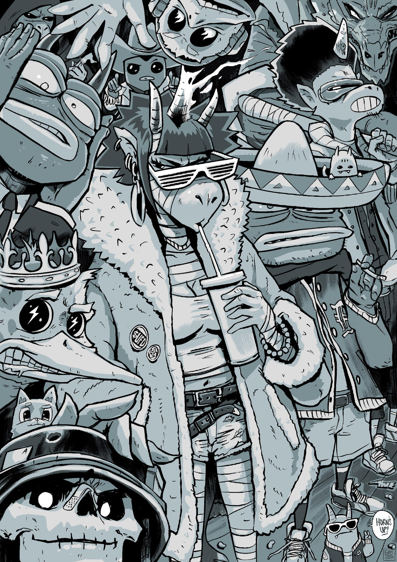 Digital character artwork by Gimiks Born (Johnny Radford)